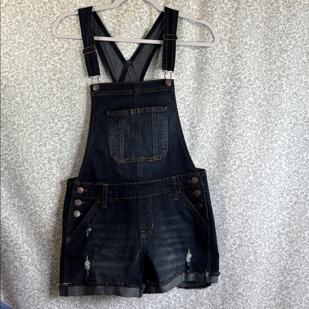 Jordache Vintage Dark Blue Denim Overalls